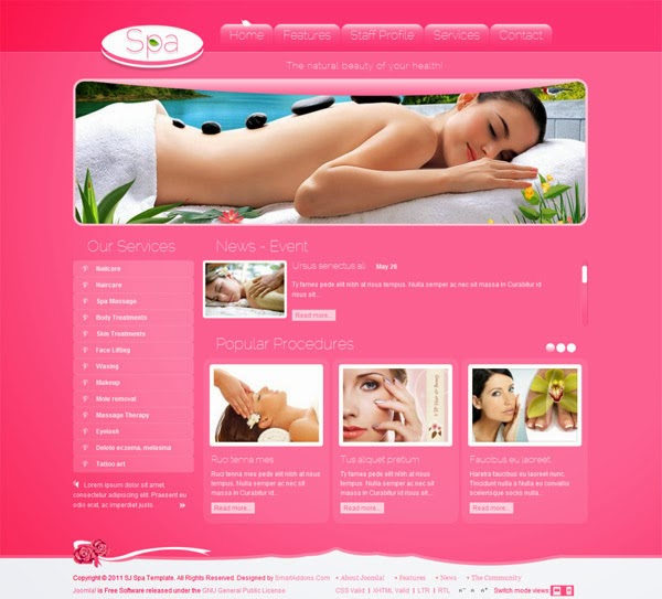 Thiết kế web Biên Hòa-Dịch vụ Spa